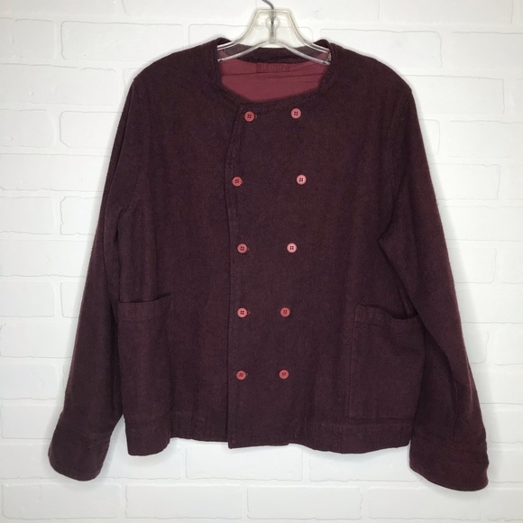 CP Shades Jackets & Blazers - CP Shades Jacket Sz M Herringbone Red Black